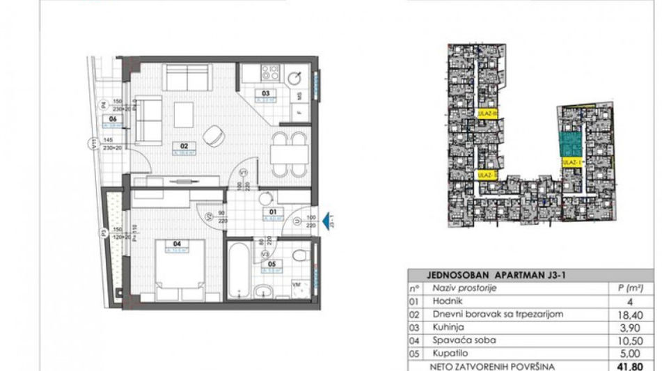 Квартира площадью 38 кв.м. с видом на море, лот 1286