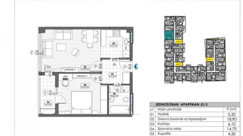 Квартира площадью 38 кв.м. с видом на море, лот 1286
