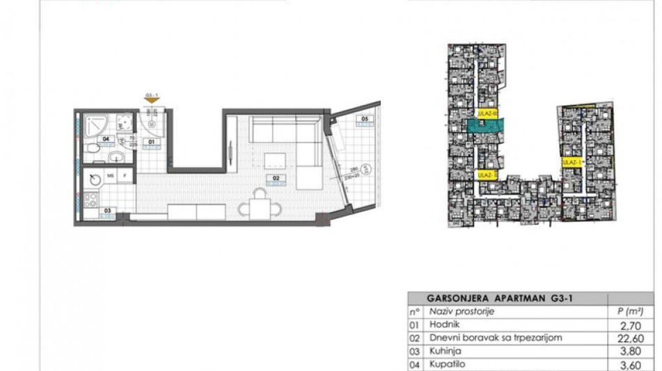 Квартира площадью 38 кв.м. с видом на море, лот 1286