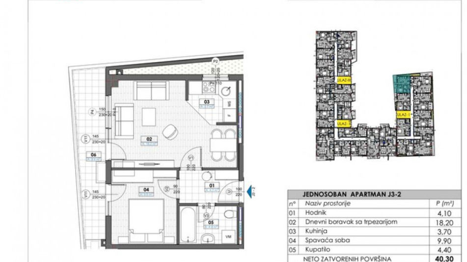 Квартира площадью 38 кв.м. с видом на море, лот 1286