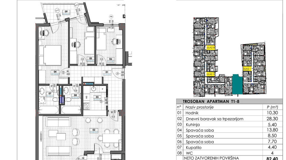 Квартира площадью 38 кв.м. с видом на море, лот 1286