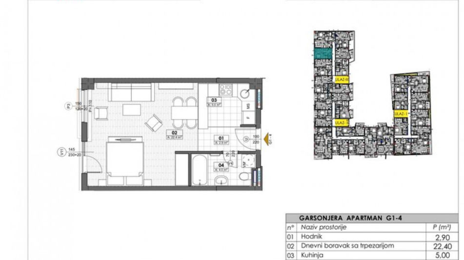 Квартира площадью 38 кв.м. с видом на море, лот 1286
