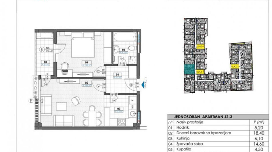 Квартира площадью 38 кв.м. с видом на море, лот 1286