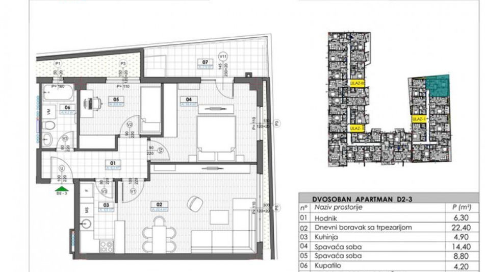 Квартира площадью 38 кв.м. с видом на море, лот 1286
