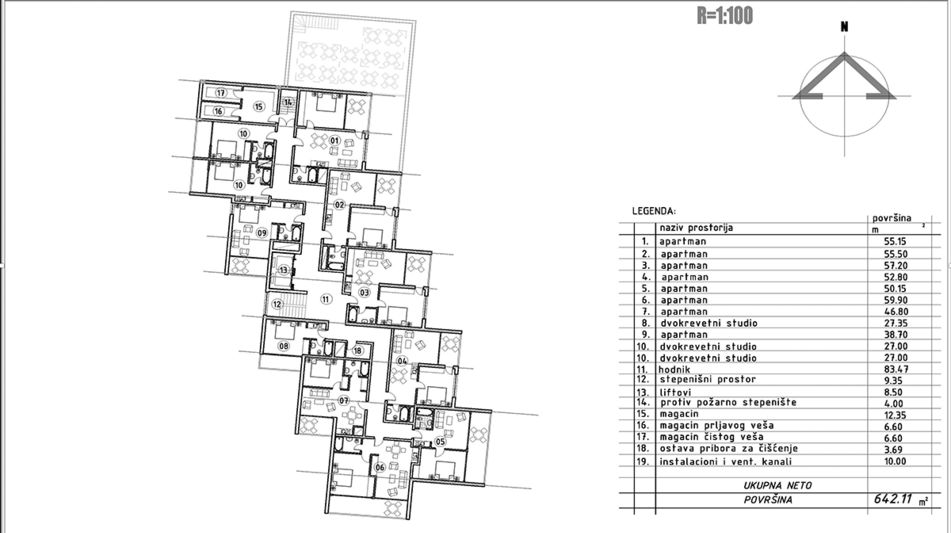 Земельный участок площадью 2381 кв.м. с видом на море, лот 1300